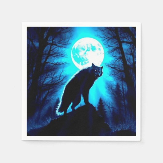 HALLOWEEN WERWOLF SERVIETTE (Vorderseite)