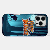 Halloween Werwolf und Kürbis iPhone Hülle (Rückseite (Horizontal))