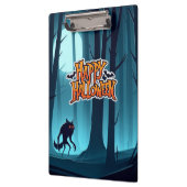 Halloween Werwolf und Kürbis Klemmbrett (Links)