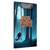 Halloween Werwolf und Kürbis Klemmbrett (Rechts)