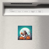 Halloween Werwolf und Kürbis Magnet (In Situ (Geschirrspüler))