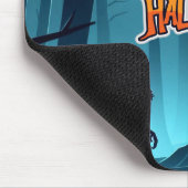 Halloween Werwolf und Kürbis Mousepad (Ecke)