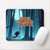 Halloween Werwolf und Kürbis Mousepad (Mit Mouse)