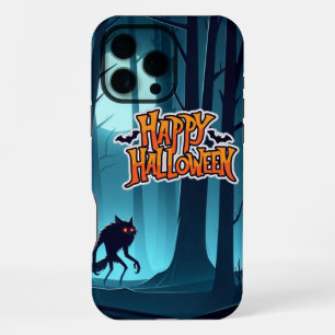 Halloween-Werwolf und Kürbisse iPhone 16 Pro Max Hülle