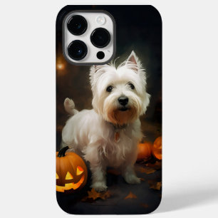 Halloween West Highland White Terrier Kürbisse Case-Mate iPhone 14 Pro Max Hülle