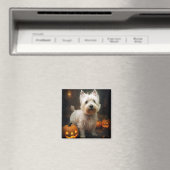 Halloween West Highland White Terrier Pumpkins Magnet (In Situ (Geschirrspüler))