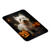 Halloween West Highland White Terrier Pumpkins Magnet (Rechte Seite)