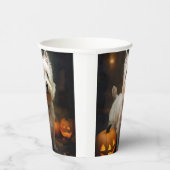 Halloween West Highland White Terrier Pumpkins Pappbecher (Rechts)