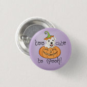 Halloween Westie Button (Vorne & Hinten)