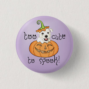 Halloween Westie Button