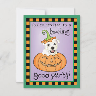 Halloween Westie Karte