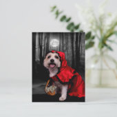 Halloween - Westie - Lady Postkarte (Stehend Vorderseite)