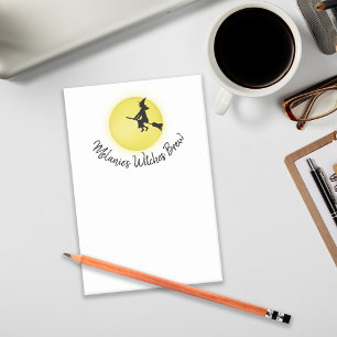 Halloween Whimsical Flying Witze Vollmond Post-it Klebezettel