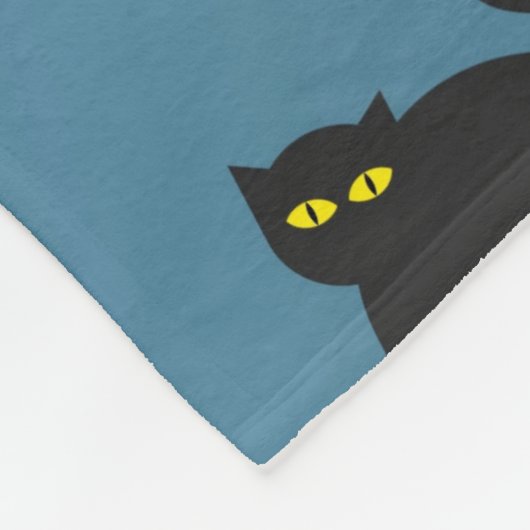 Halloween Whimsical Niedlich Pattern Bluegray Fleecedecke (Ecke)