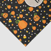 Halloween Whimsical Pumpkins Rustic Kraft Seidenpapier (Ausschnitt)