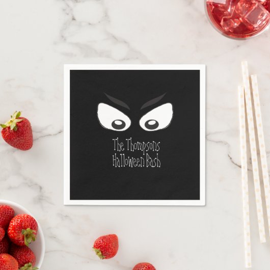 Halloween Whimsical Simple Niedlich Ghost Eye Serviette (Beispiel)