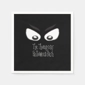 Halloween Whimsical Simple Niedlich Ghost Eye Serviette (Vorderseite)