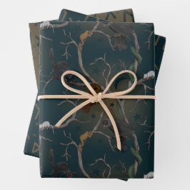 Halloween - Whimsigoth-Familiars Geschenkpapier Set
