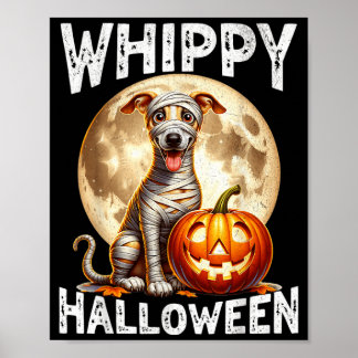 Halloween Whippet Hund Poster