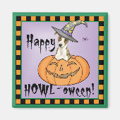 Halloween Whippet Magnet (Vorne)