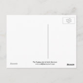 Halloween White Cat Postcard Postkarte (Rückseite)