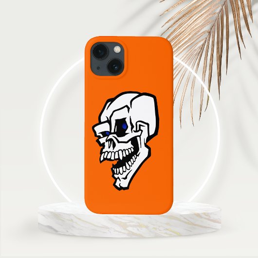 Halloween White Evil Skull mit Blue Eyes Case-Mate iPhone Hülle