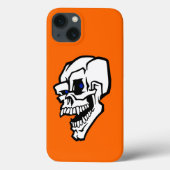 Halloween White Evil Skull mit Blue Eyes Case-Mate iPhone Hülle (Rückseite)