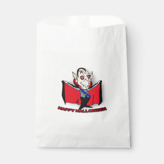 Halloween White Fevor Bags/Vampire Geschenktütchen (Vorderseite)