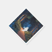 Halloween White Ghost in Wald Serviette (Ecke)