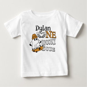 Halloween White One Spooky Typ 1. Geburtstag Baby T-shirt