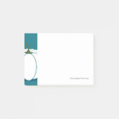 Halloween White Pumpkin Design Illustration Post-it Klebezettel (Vorderseite)