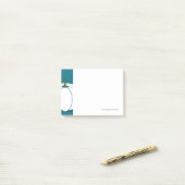 Halloween White Pumpkin Design Illustration Post-it Klebezettel (Auf Schreibtisch)