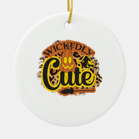 Halloween Wickly Niedlich Keramik Ornament (Vorne)