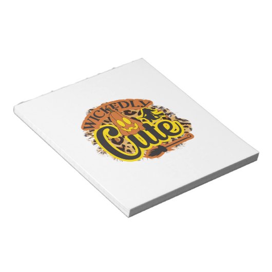 Halloween Wickly Niedlich Notizblock (angewinkelt)