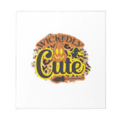 Halloween Wickly Niedlich Notizblock (Vorderseite)