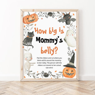 Halloween, wie groß ist Mama's Bauchduschenspiel Poster