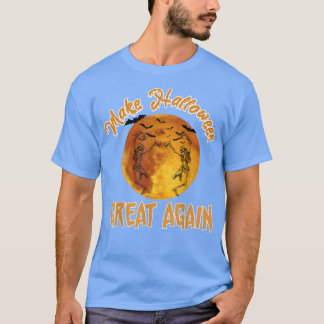Halloween wieder groß, Skelett tanzender Mond T-Shirt