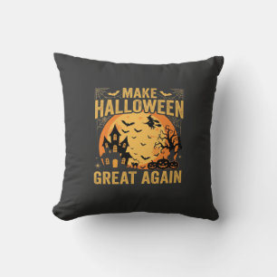 Halloween wieder großartig Spukhaus Kürbis Kissen