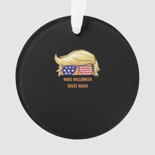Halloween wieder großartig - Trumpkin-Design Ornament (Vorderseite)