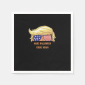 Halloween wieder großartig - Trumpkin-Design Serviette (Vorderseite)