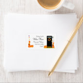 Halloween Willkommen Adressaufkleber (Insitu)