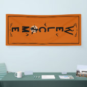 Halloween Willkommen | Länge der orangen Hexentüre Banner (Messe)
