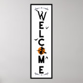 Halloween Willkommen | Lecker Spaß lange Haustür Poster (Vorne)