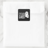 Halloween Wimperngeist Quadratischer Aufkleber (Tasche)