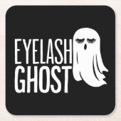 Halloween-Wimperngeist Rechteckiger Pappuntersetzer (Vorderseite)