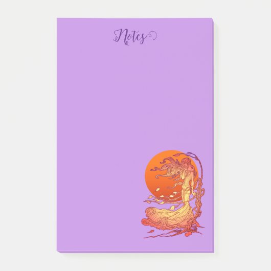 Halloween Wind Post-it Klebezettel (Vorderseite)