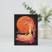 Halloween Wind Postkarte (Stehend Vorderseite)