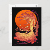 Halloween Wind Postkarte (Vorne/Hinten)