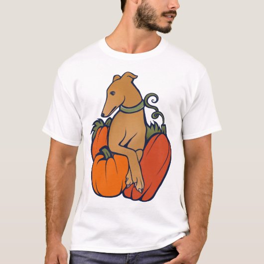 Halloween-Windhund T-Shirt (Vorderseite)