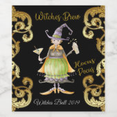 Halloween Wine Bottle Label Weinetikett (Einzelnes Label)